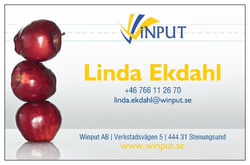 Visitkort Linda Ekdahl